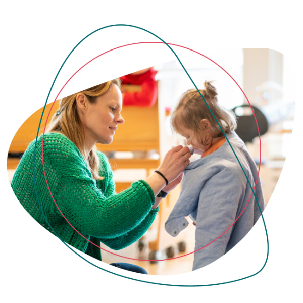medewerker met kind