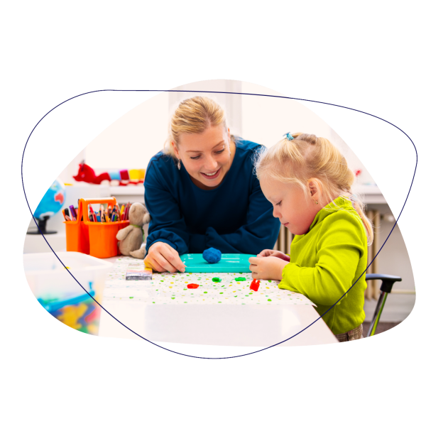 medewerker met kind