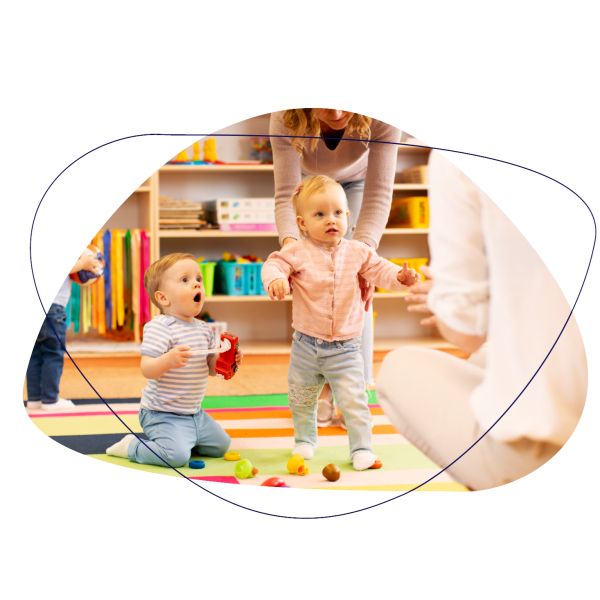 medewerker met kinderen