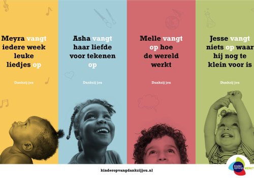 Campagnebeelden Kinderopvang dankzij jou