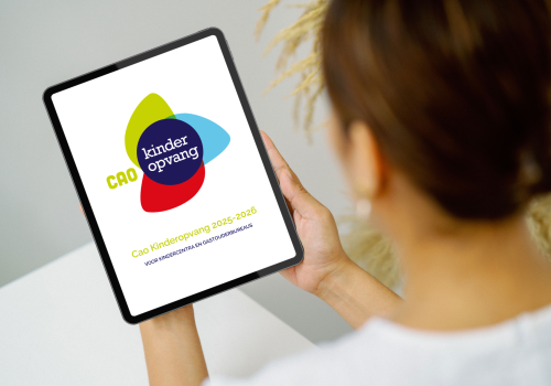 Cao Kinderopvang op ipad
