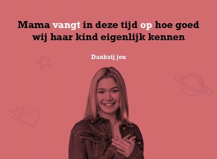 Kinderopvang dankzij jou mama vangt op