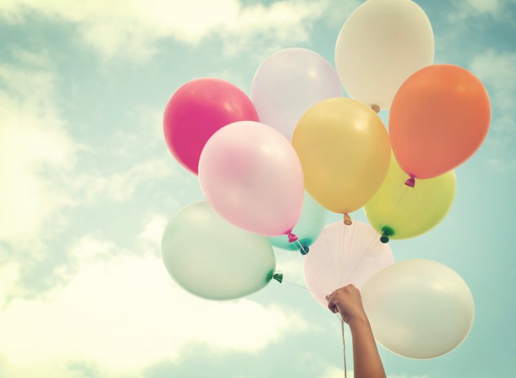 Ballonnen in de lucht