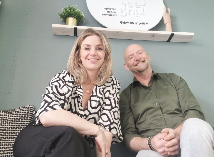 Foto van Sigrid Geurts en Jos Smeets van kinderopvangorganisatie Leef Kind