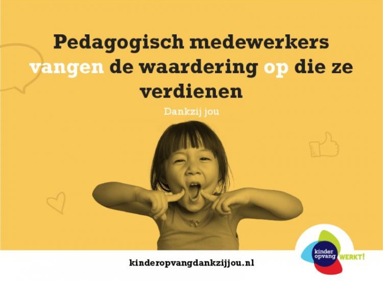 17 september De Dag van de Pedagogisch Medewerker Kinderopvang werkt!